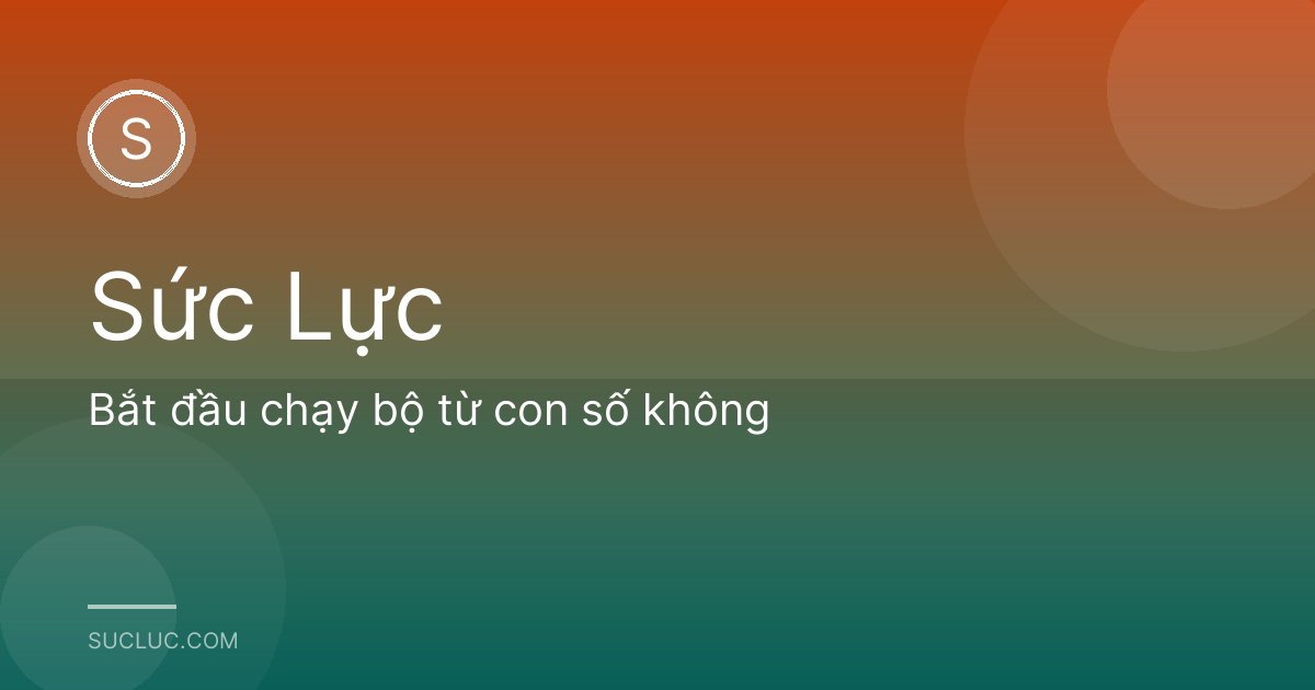 Bắt đầu chạy bộ từ con số không